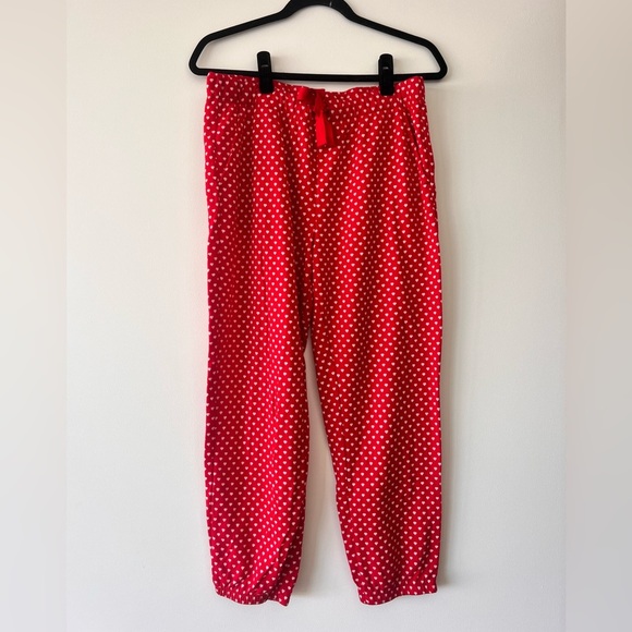 LOFT Red and White Hearts Pajama Top - Picture 7 of 7